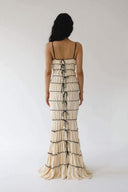 Melissa Maxikleid mit Rüschen und Tunnelzug