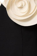 Robe courte en crêpe Myrna Flower
