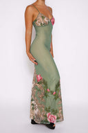 Rochie maxi bodycon cu imprimeu Patti