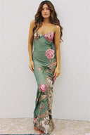 Rochie maxi bodycon cu imprimeu Patti