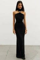 Sexy Schulterfreies langes Abend-Maxikleid