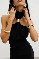 Sexy Schulterfreies langes Abend-Maxikleid