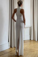 Sexy Schulterfreies langes Abend-Maxikleid