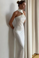 Sexy Schulterfreies langes Abend-Maxikleid