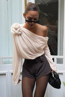 Sheila Flower Asymmetrisk Topp