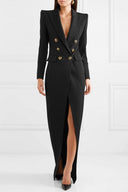 Vestido Blazer Maxi Simona Tuxedo