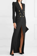 Vestido Blazer Maxi Simona Tuxedo